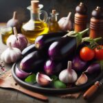 receitas mediterraneas usando azeite, tomates, alecrim, beringela, vegetais assados, dieta mediterrânea, comidas saudáveis